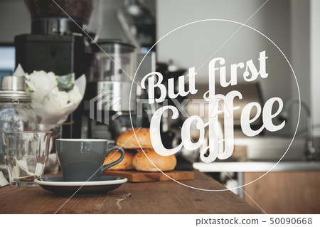 But first coffee quote with the coffee shop  50090668