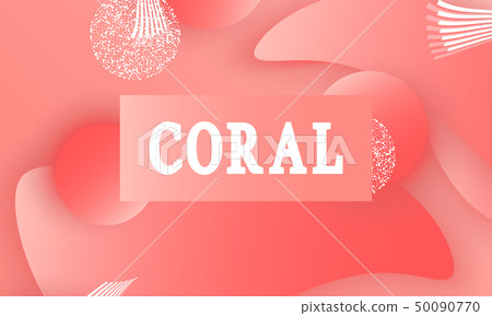 Coral color abstract background. Vector. Coral color abstract background. Vector. 50090770