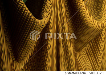 Pleated Fabric in long line drape with shadow Pleated Fabric in long line drape with shadow 50094129