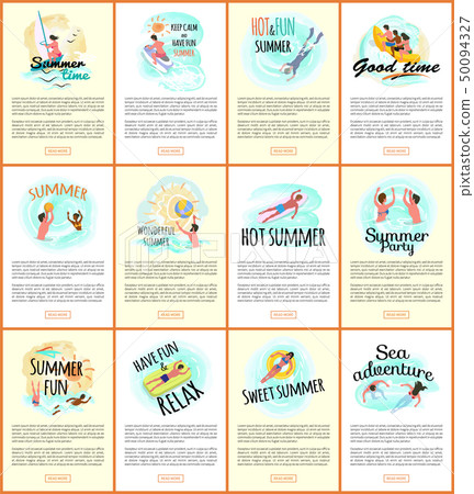 Summer Relaxation, Vacation of People by Seaside Summer Relaxation, Vacation of People by Seaside 50094327