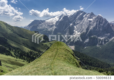 Beautiful scenery of the Marmolada Massif. 50094633