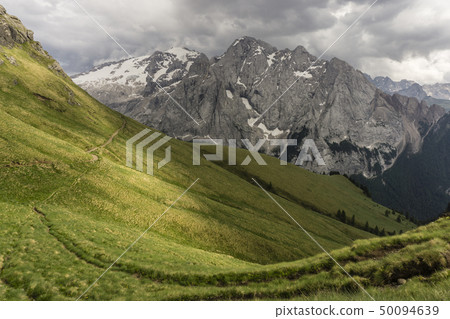 Beautiful scenery of the Marmolada Massif. 50094639