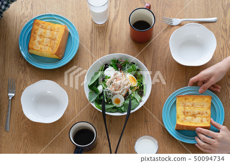 Breakfast for two people 50094734