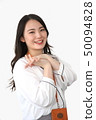A smiling woman 50094828