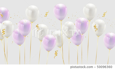 Balloon pink and white pastel, 50096360