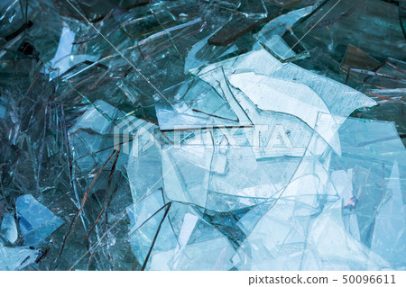 broken glass on the ground 50096611