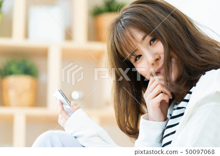 Female internet girl using smaho lifestyle female portrait 50097068