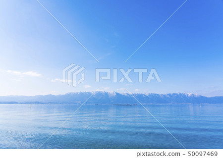 Shiga Prefecture Lake Biwa Lake East scenery 50097469