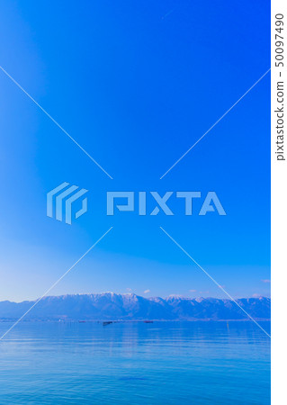 Shiga Prefecture Lake Biwa Lake East scenery 50097490