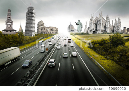 concept of tourist travel in Italy 50099020