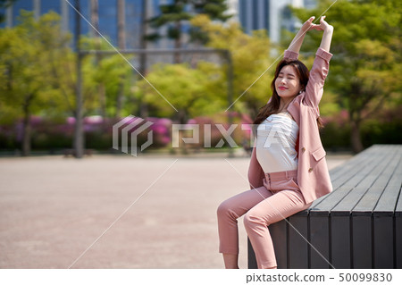 女商人，事務，事務，斷裂 50099830
