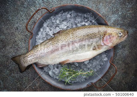 Raw trout fish Raw trout fish 50100640