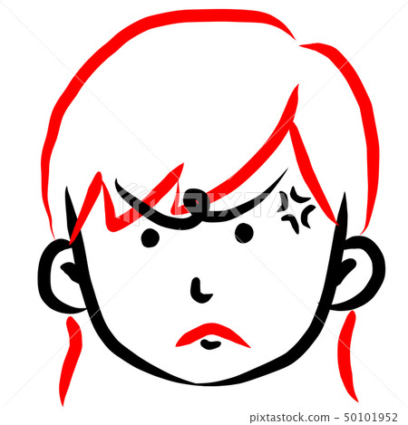 Face icon female brush face expression 50101952