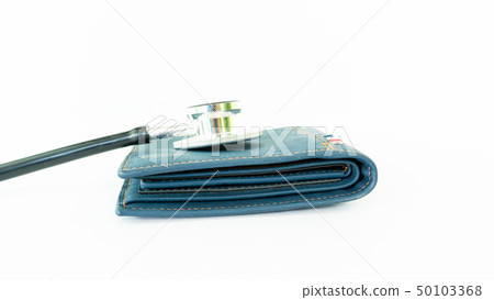 stethoscope check money on empty wallet bag stethoscope check money on empty wallet bag 50103368
