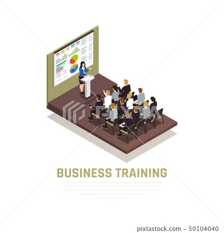 Business Coaching Isometric Concept - Stock Illustration [50104040] - PIXTA