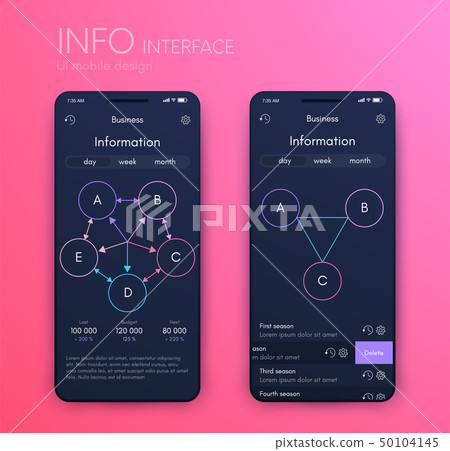 Mobile phone application for analytics. stock vector Mobile phone application for analytics. stock vector 50104145