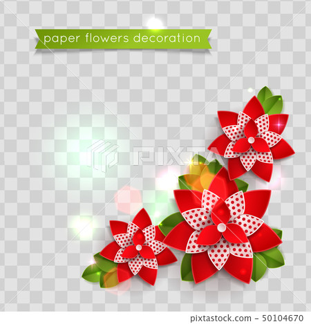Colorful paper cut flowers. Vector eps 10 format Colorful paper cut flowers. Vector eps 10 format 50104670