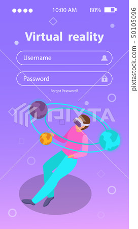 Augmented Reality Isometric Background 50105096