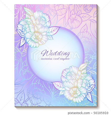 Colorful pastel blue violet pink soft floral Colorful pastel blue violet pink soft floral 50105910