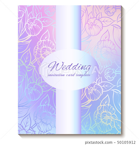 Colorful pastel blue violet pink soft floral Colorful pastel blue violet pink soft floral 50105912