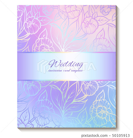 Colorful pastel blue violet pink soft floral Colorful pastel blue violet pink soft floral 50105913
