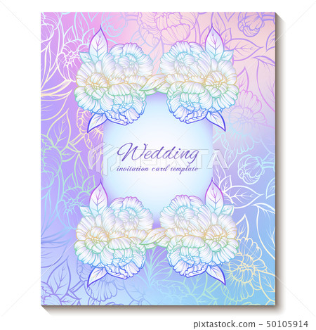 Colorful pastel blue violet pink soft floral Colorful pastel blue violet pink soft floral 50105914