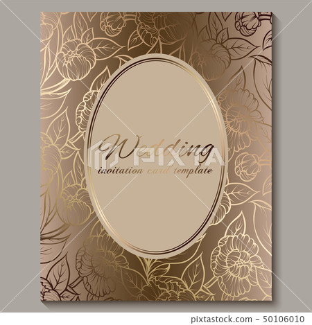 Exquisite royal luxury wedding invitation, gold Exquisite royal luxury wedding invitation, gold 50106010