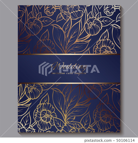 Exquisite royal luxury wedding invitation, gold on Exquisite royal luxury wedding invitation, gold on 50106114