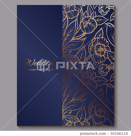 Exquisite royal luxury wedding invitation, gold on Exquisite royal luxury wedding invitation, gold on 50106128