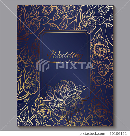 Exquisite royal luxury wedding invitation, gold on Exquisite royal luxury wedding invitation, gold on 50106131