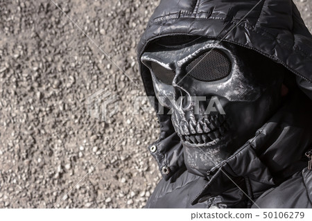 Thug in a black mask and jacket Thug in a black mask and jacket 50106279