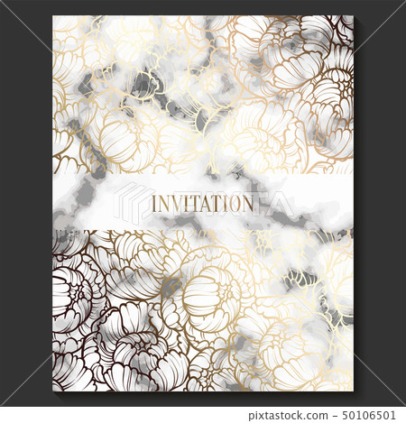 Luxury and elegant wedding invitation card 50106501