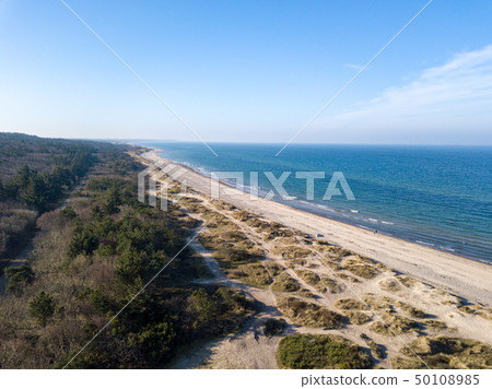 Aerial view of Tisvildeleje Beach, Denmark 50108985