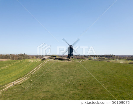 Aerial View of Historic Danish Windmill 50109075