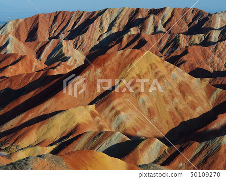 Zhangye, Qicai Danxia Geopark, Gansu, China / Zhangye, Gansu, China 50109270