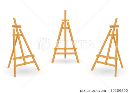 wooden easel for painting and drawing vector wooden easel for painting and drawing vector 50109290