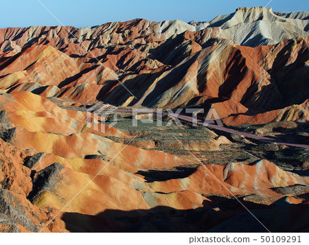 張掖青海地質公園張掖七彩丹霞國家地質公園 張掖青海地質公園張掖七彩丹霞國家地質公園 50109291
