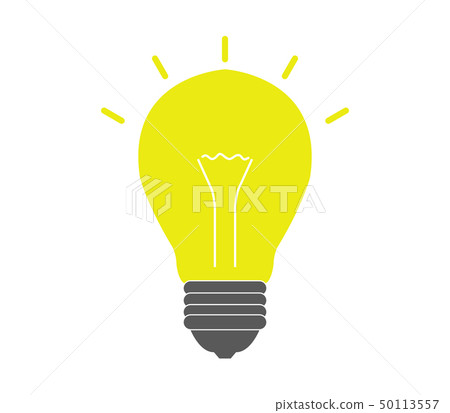Light Bulb Icon Stock Illustration 50113557 Pixta
