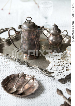 罐，罐，葡萄酒，桌，玻璃，背景 50122376