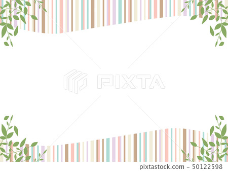 Leaf frame stripe background Leaf frame stripe background 50122598