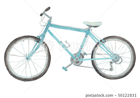 white background, bicycle, bicyclists 50122831