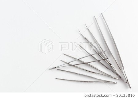 surgical instruments on a white background 50123810
