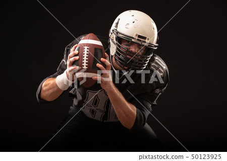 Close up portrait of American Football Player 50123925