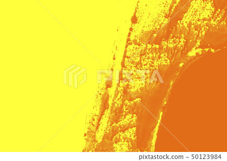 yellow orange paint brush strokes background  50123984