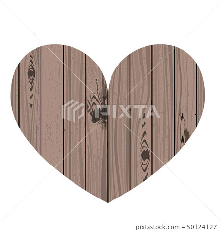 Shape of timber heart. 50124127
