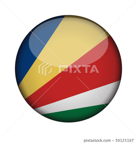 Flag in glossy round button of icon. Flag in glossy round button of icon. 50125187
