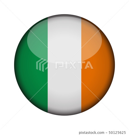 Flag In Glossy Round Button Of Icon Stock Illustration Pixta