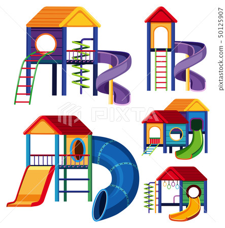 Different designs of playhouses 50125907
