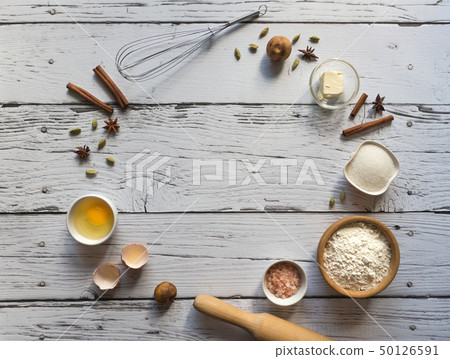 Baking background with copy space. Baking background with copy space. 50126591