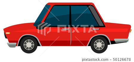 A vinatge car on white background 50126678